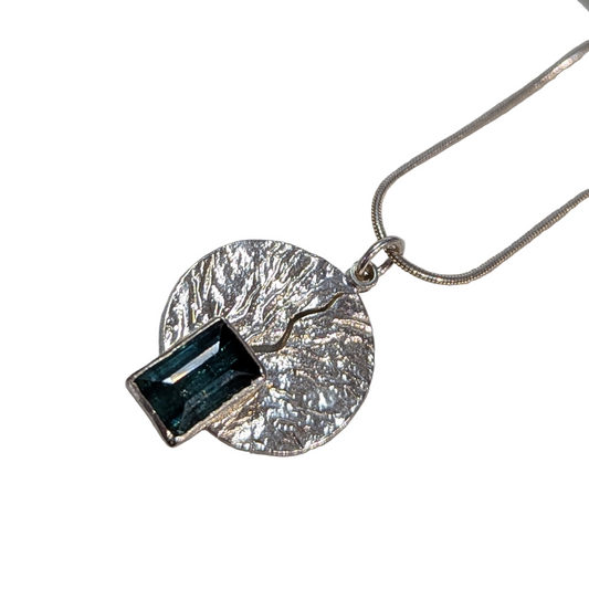 ANNE MORGAN - Moonlens silver with 1ct Tourmaline