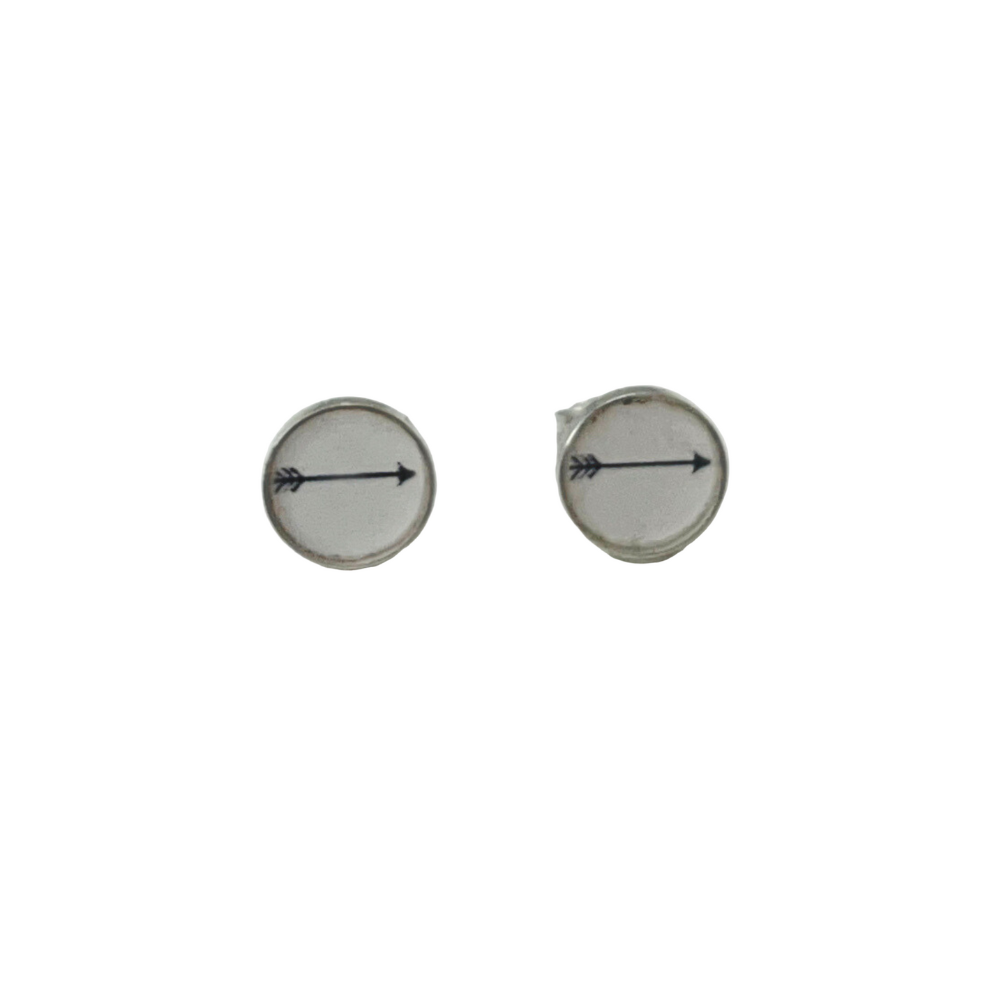 STORY AND STAR - Sterling Silver Arrow Studs