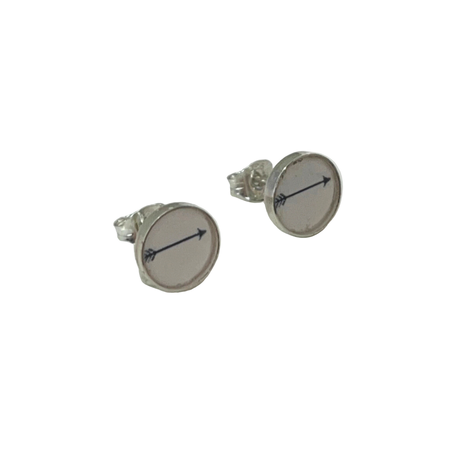 STORY AND STAR - Sterling Silver Arrow Studs