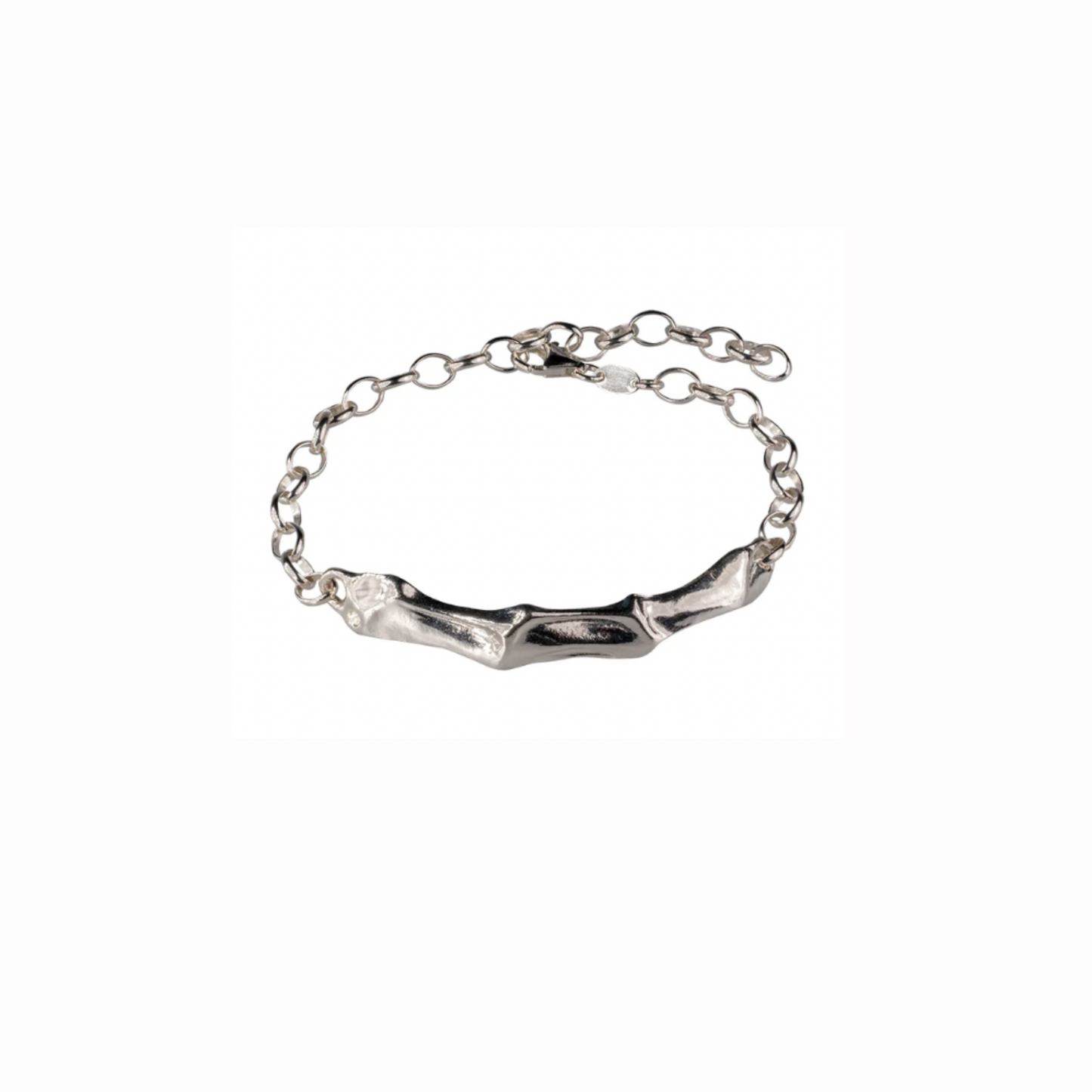DUXFORD STUDIOS - Mihi Sterling Silver Molten Bracelet