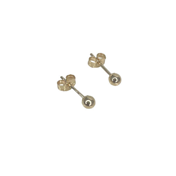 ANNE MORGAN - Classic 14ct yellow gold studs
