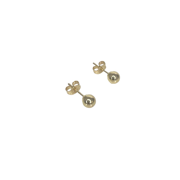 ANNE MORGAN - Classic 14ct yellow 4mm bead stud