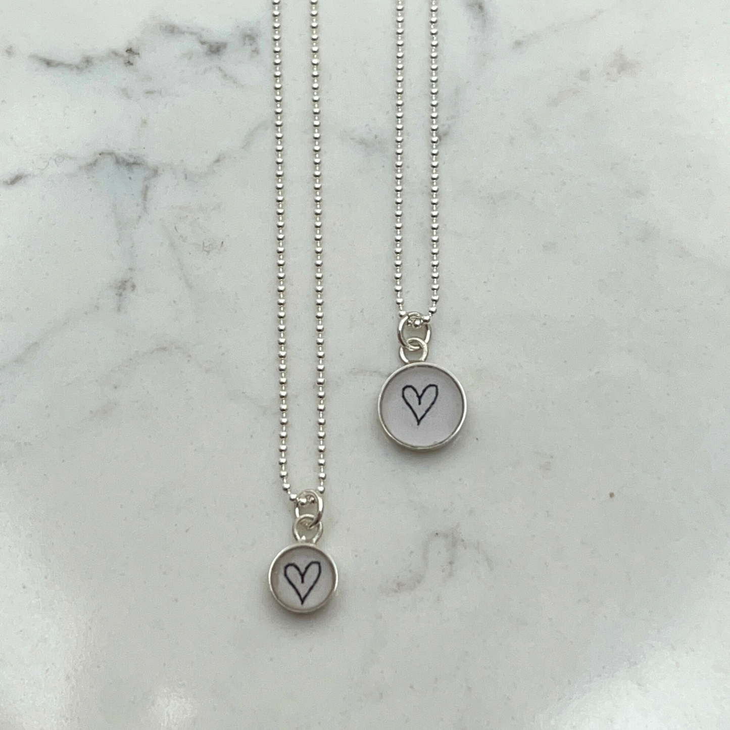 CLARE COLLISON - Single Charm Pendant 8mm - Heart