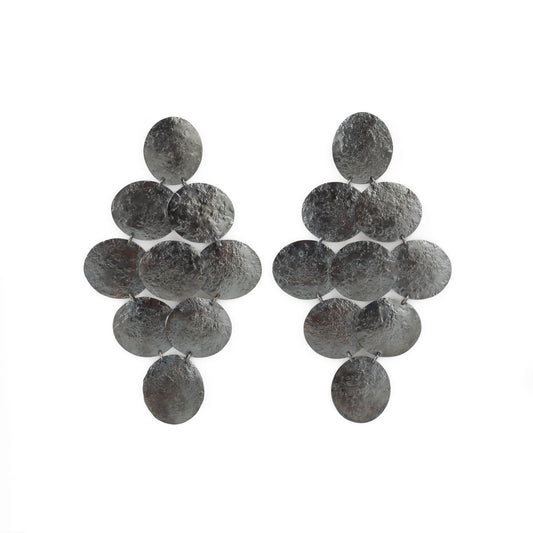 ANNE MORGAN - Cerigyn Pebble Large 9 Drop Earrings
