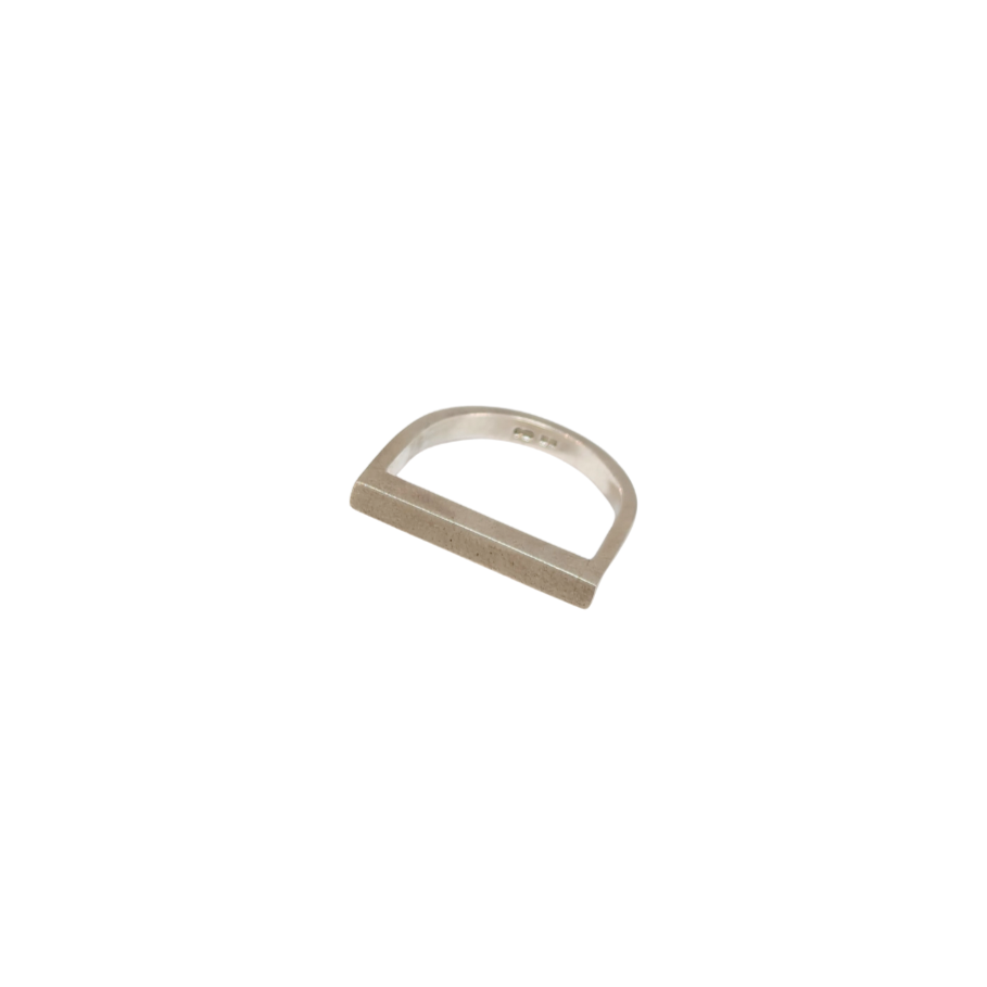 LUCY BURKE - D ring slim silver