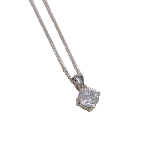ANNE MORGAN - 18ct White Gold Diamond Necklace