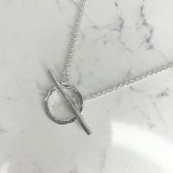 ANNE MORGAN - Sterling Silver T Bar necklace