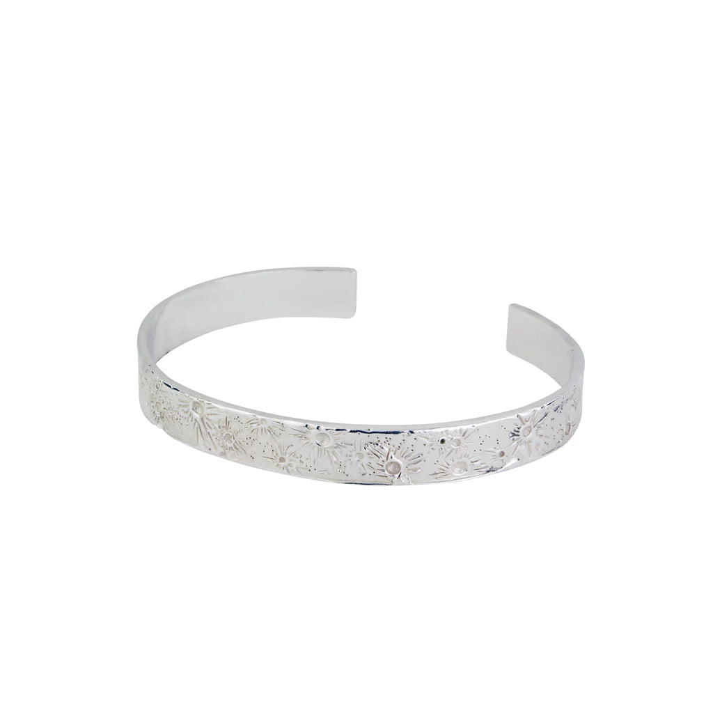 MOMOCREATURA- Moon Crater Bangle 9mm Silver
