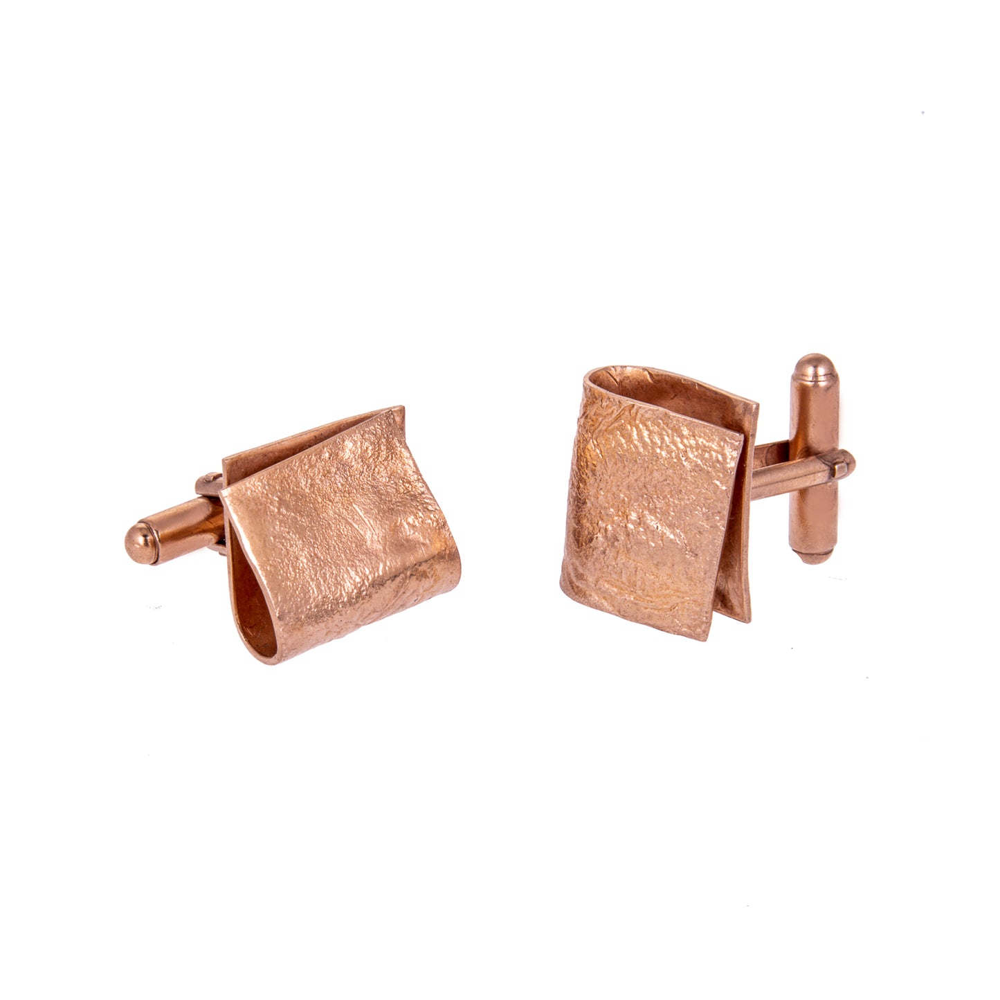 ANNE MORGAN - Fold Cufflinks Gold Plated/Rose Gold Plated