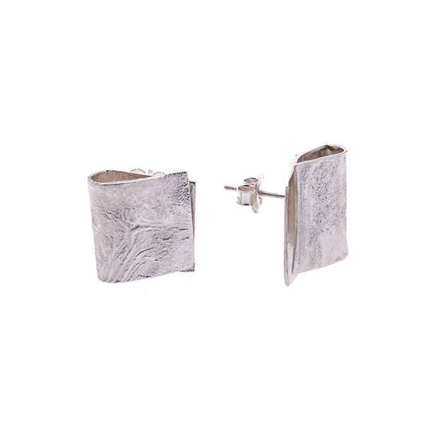 ANNE MORGAN JEWELLERY - Moonscape Sterling Silver Twisted Studs