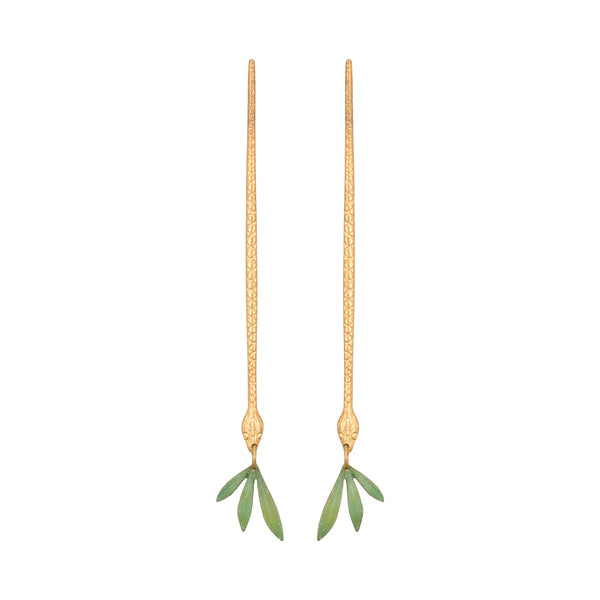 WE DREAM IN COLOUR - Garden Snake Earrings