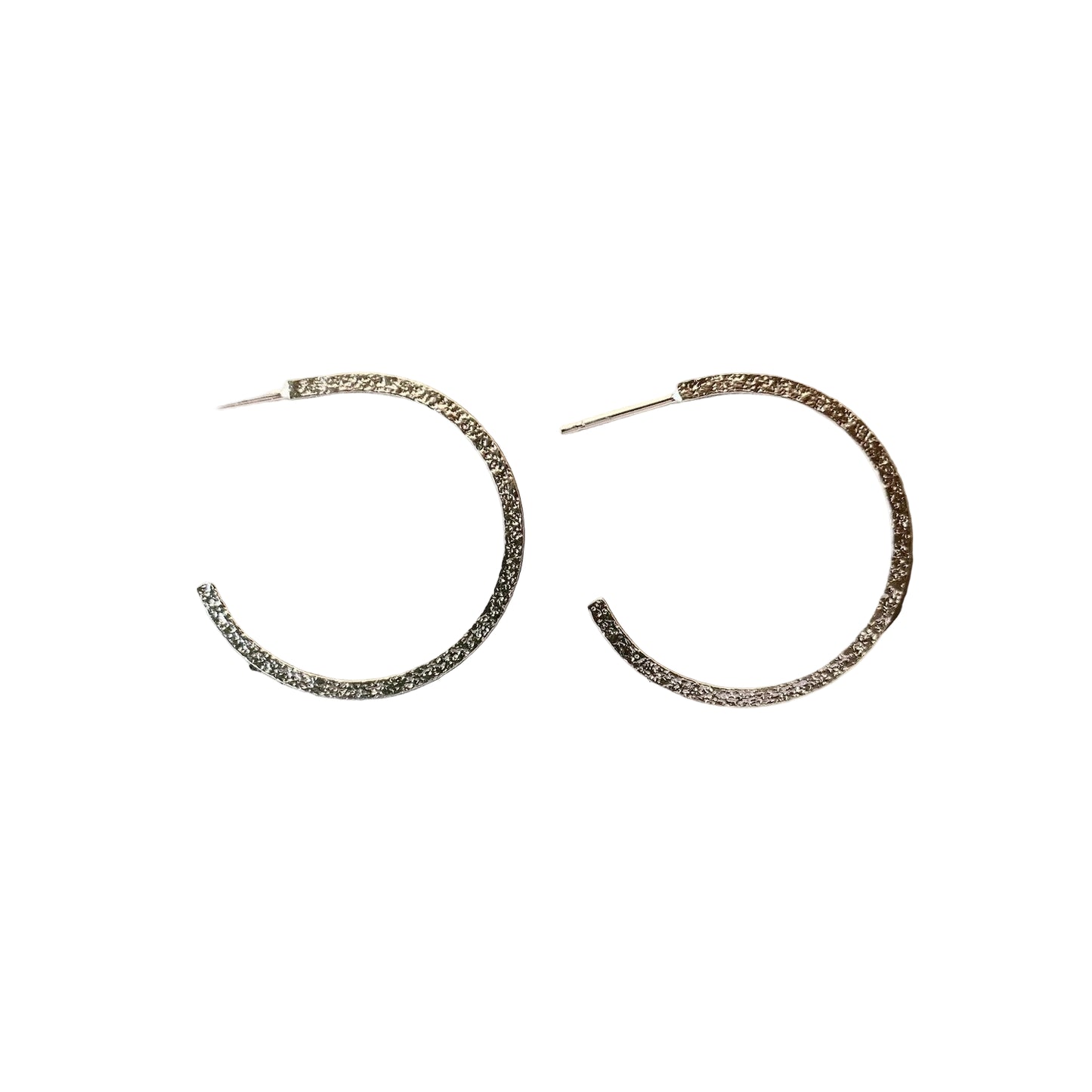 LUCY THOMPSON - Bar Thin Hoops, small