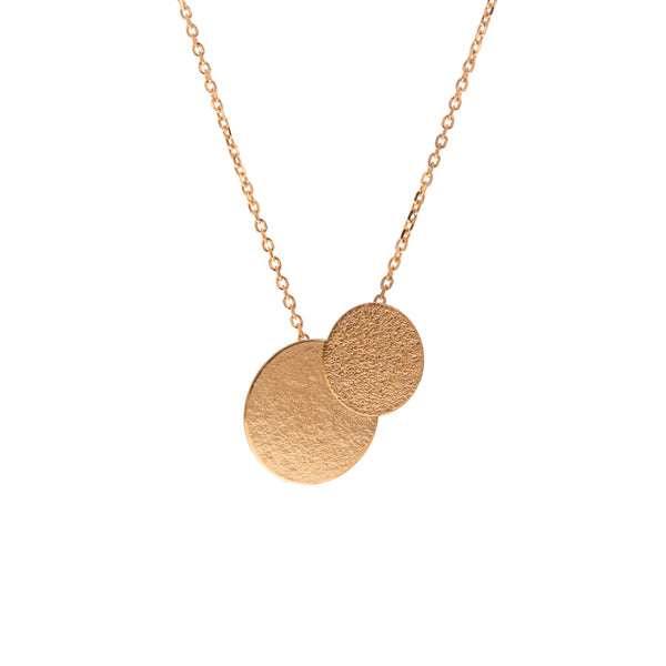 LUCY THOMPSON JEWELLERY - Pendant Double Oval Gold Plated