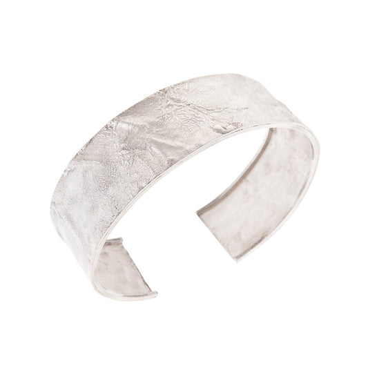 ANNE MORGAN - Sterling Silver Eclipse Edged Cuff Medium