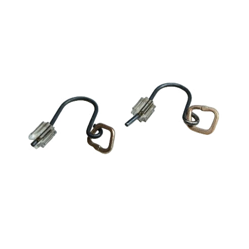 BEA JARENO - Indian summer tiny earrings recycled oxidised silver and 9ct yellow gold plating