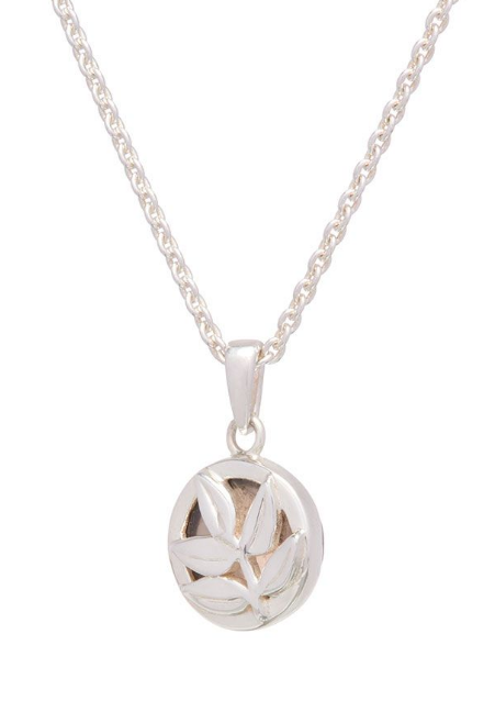 SIMON HARRISON JEWELLERY - Zodiac Celtic Elder Pendant, Silver & Smoky Topaz