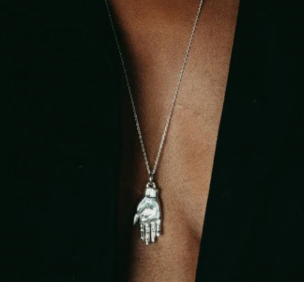 DUXFORD STUDIOS - Sterling Silver Hand Necklace