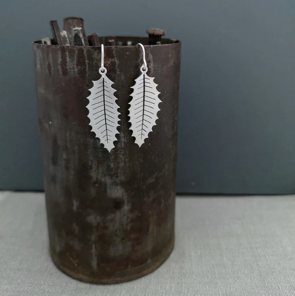 DIANA GREENWOOD Sterling silver sweet chestnut earrings