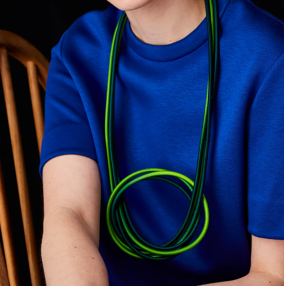 GILLY LANGTON Sway Necklace- Royal/Navy