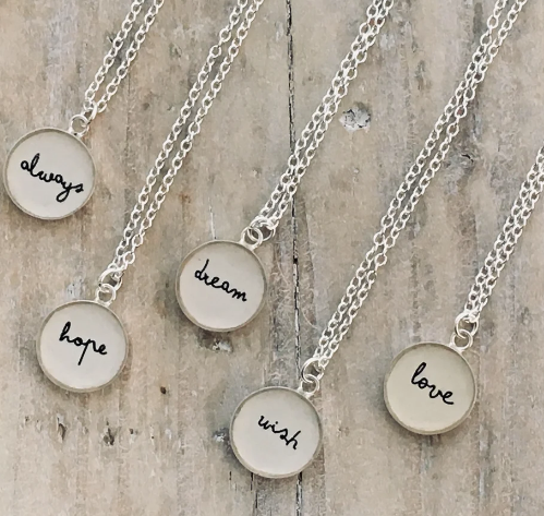 CLARE COLLINSON - Single Charm Sterling Silver Shine Pendant 10mm
