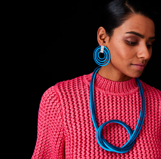 GILLY LANGTON Sway Necklace - Peacock/Kelp