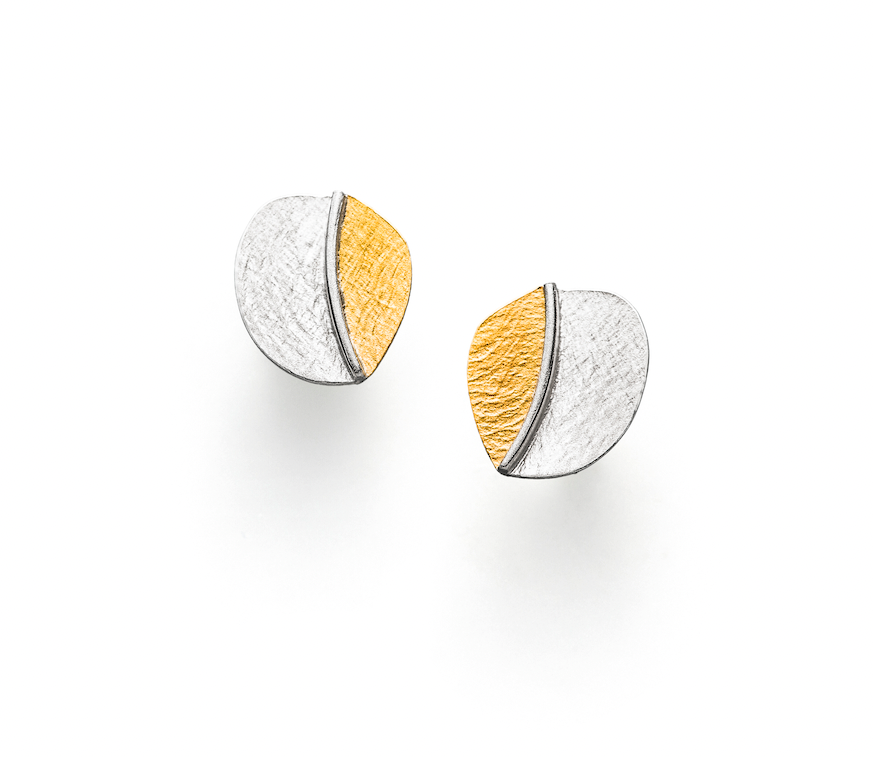 MANU SCHMUCK - 22ct Gold Laminated Silver Studs