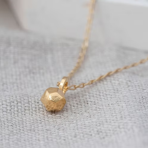 ELIN HORGAN - Meteorite necklace, gold plated