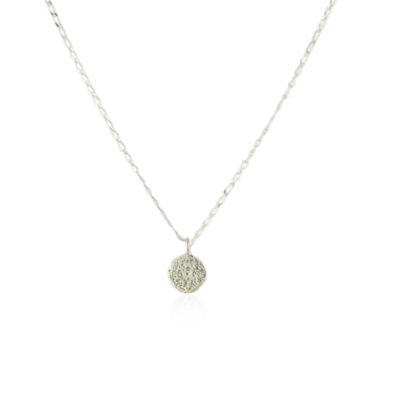 MOMOCREATURA - Mini moon disc necklace