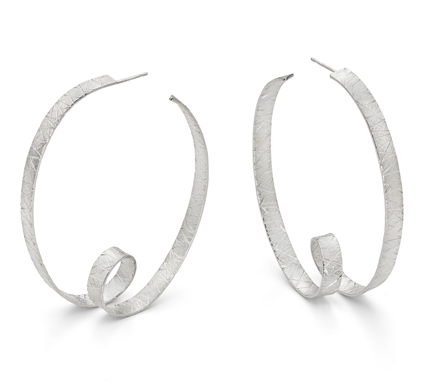 JODIE HOOK - Ribbon Oval Loop Earring