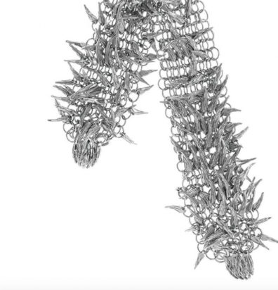 SIMON HARRISON JEWELLERY- Dionysus Bear Claw Chainmail Necklace