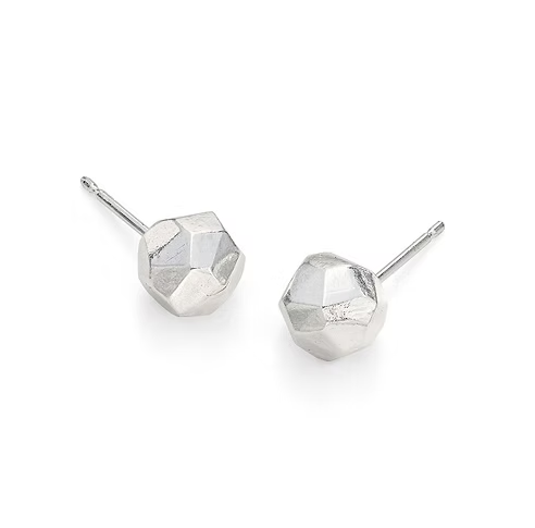 ELIN HORGAN - Meteorite stud earrings, silver