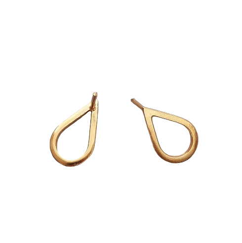 ELIN HORGAN - Teardrop stud earrings, gold