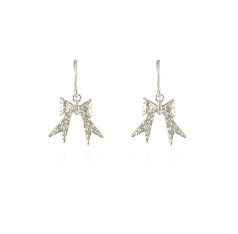 MOMOCREATURA - Dotty Bow hoop earrings