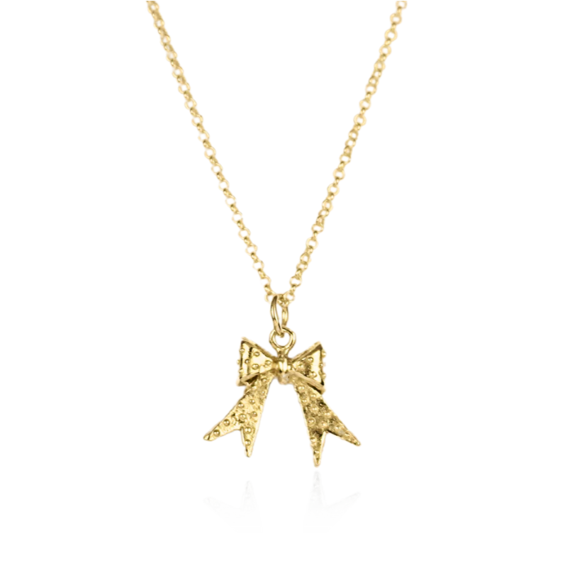 MOMOCREATURA - Dotty bow necklace