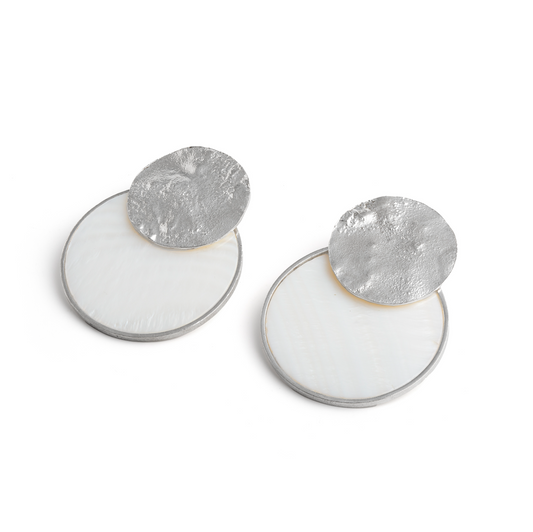 ANNE MORGAN - Seren-Y-Mor mother of pearl earrings