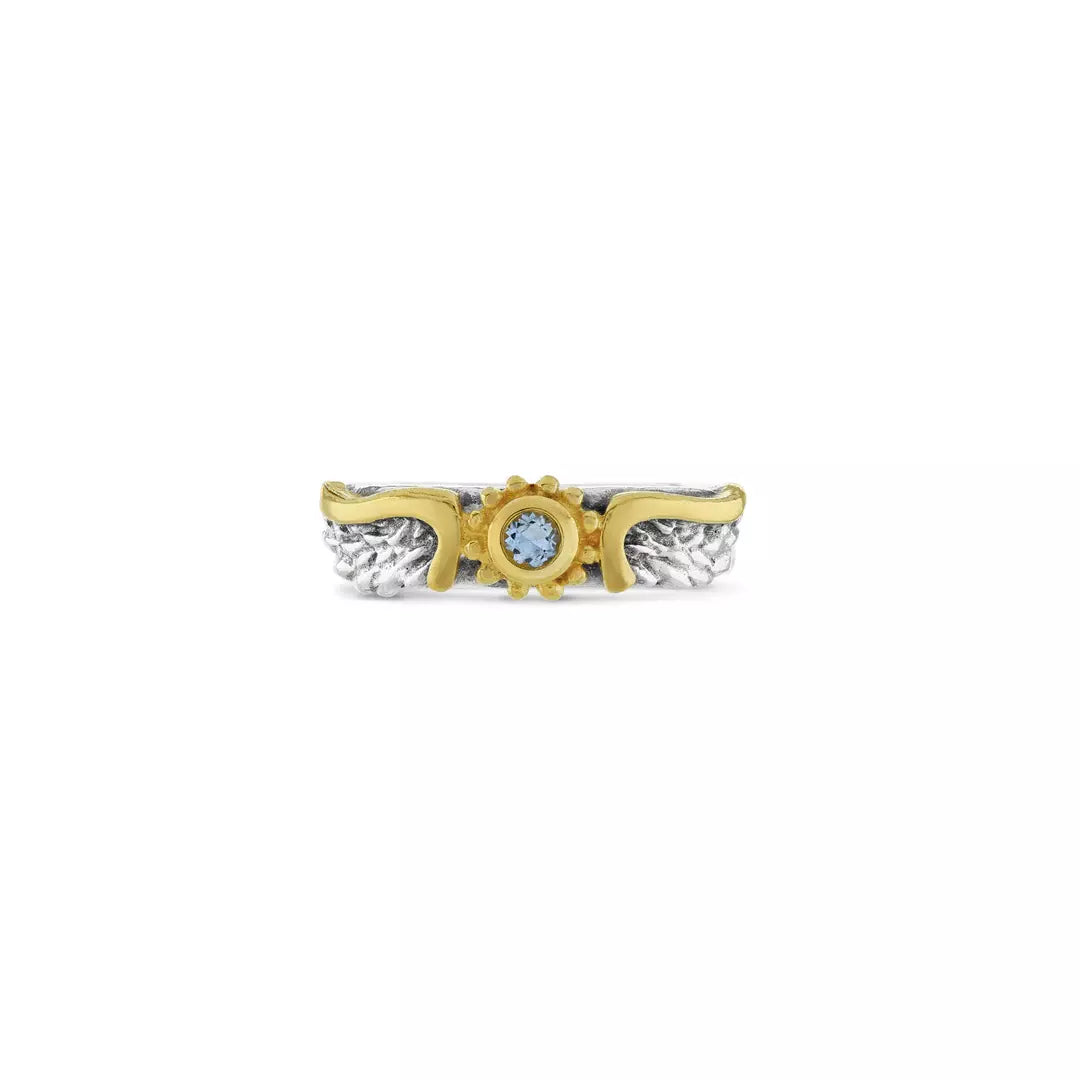 SOPHIE HARLEY - Aquamarine Venetian Wing Ring