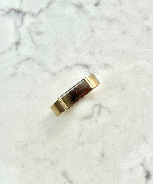9ct Yellow Gold 1.33ct Rust Diamond Baguette Ring