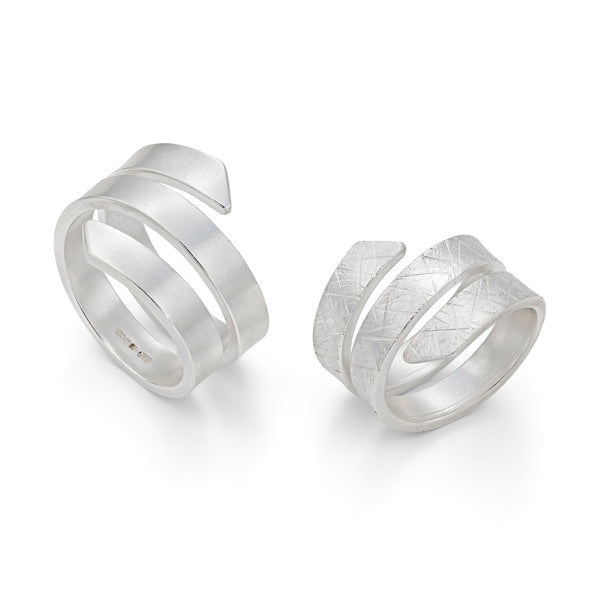 JODIE HOOK - Ribbon Infinity Sterling Silver Stud Earrings