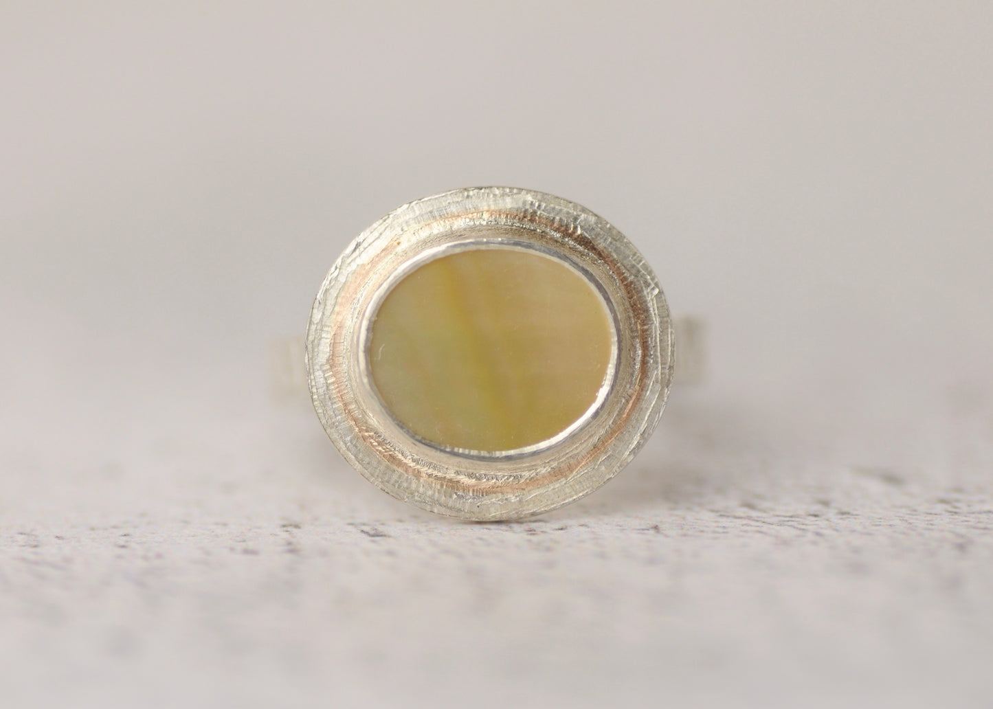 Flux Mother of Pearl Ring