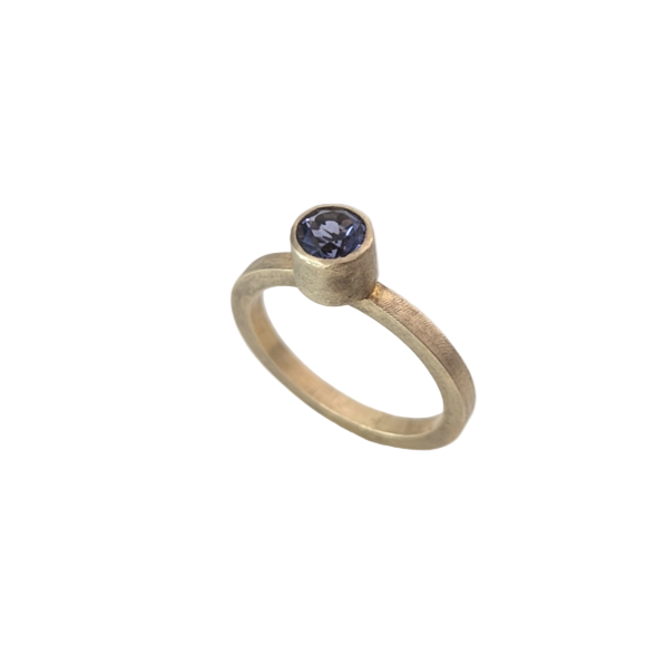 BEA JARENO - Lolite 24ct yellow gold plated ring