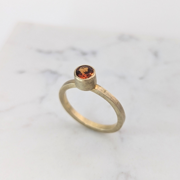 BEA JARENO - Madeira citrine 24ct gold plated ring