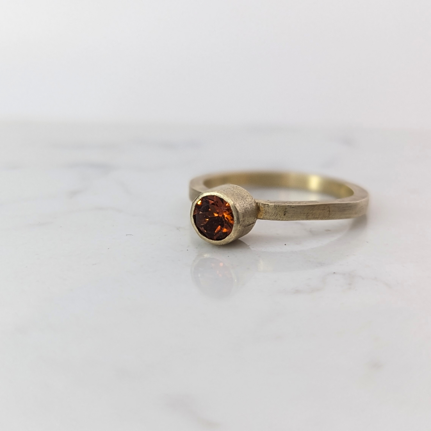 BEA JARENO - Madeira citrine 24ct gold plated ring