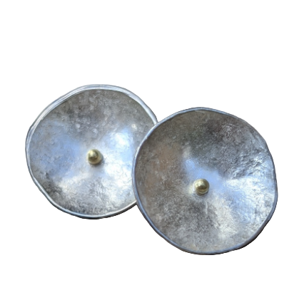 SHIMARA CARLOW - Small silver lunar studs