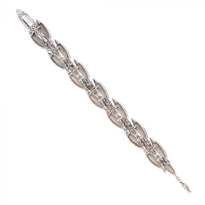 SIMON HARRISON JEWELLERY - Electra Bracelet Stainless Steel Green Multi