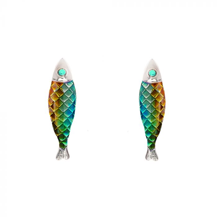 SIMON HARRISON JEWELLERY Electra Earrings Green/Multi