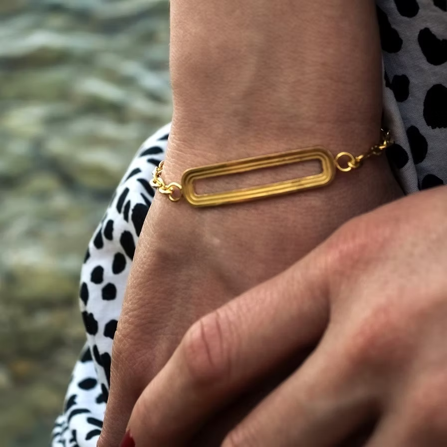 ELIN HORGAN - Thetis oblong Bracelet, Silver