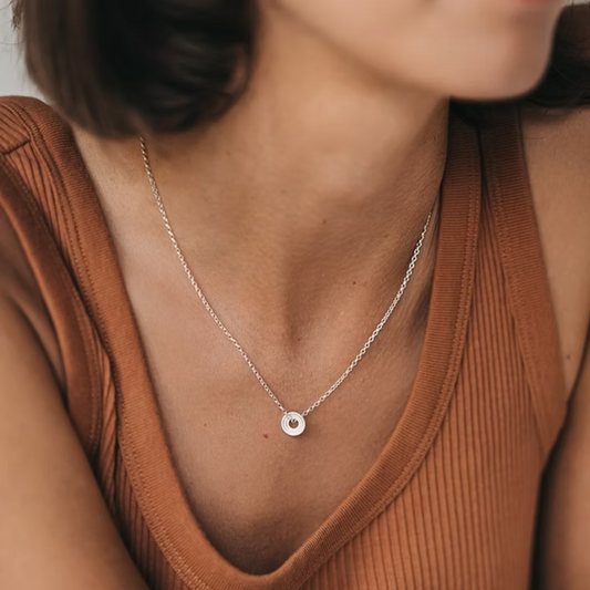 ELIN HORGAN - Artemis Circle Necklace, Silver