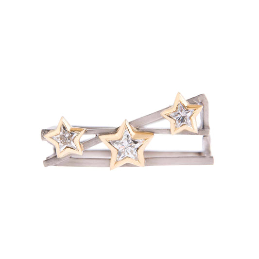 KATHARINE DANIEL - Seren Star Ring - 18ct white and yellow gold