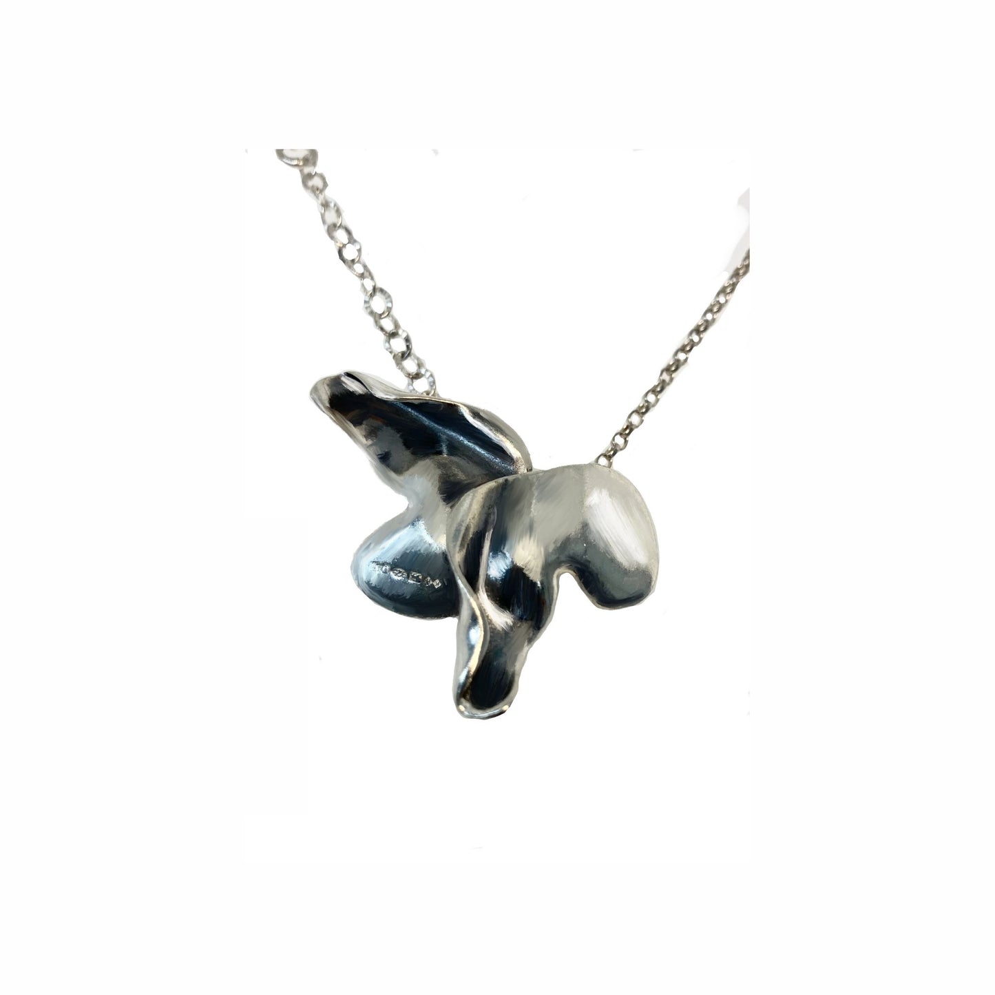 KATE HODGSON - Double small leaf pendant