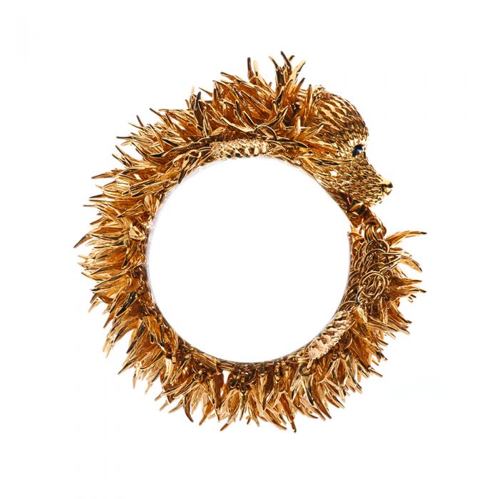 SIMON HARRISON JEWELLERY- Dionysus Bear Claw Large Bracelet gold